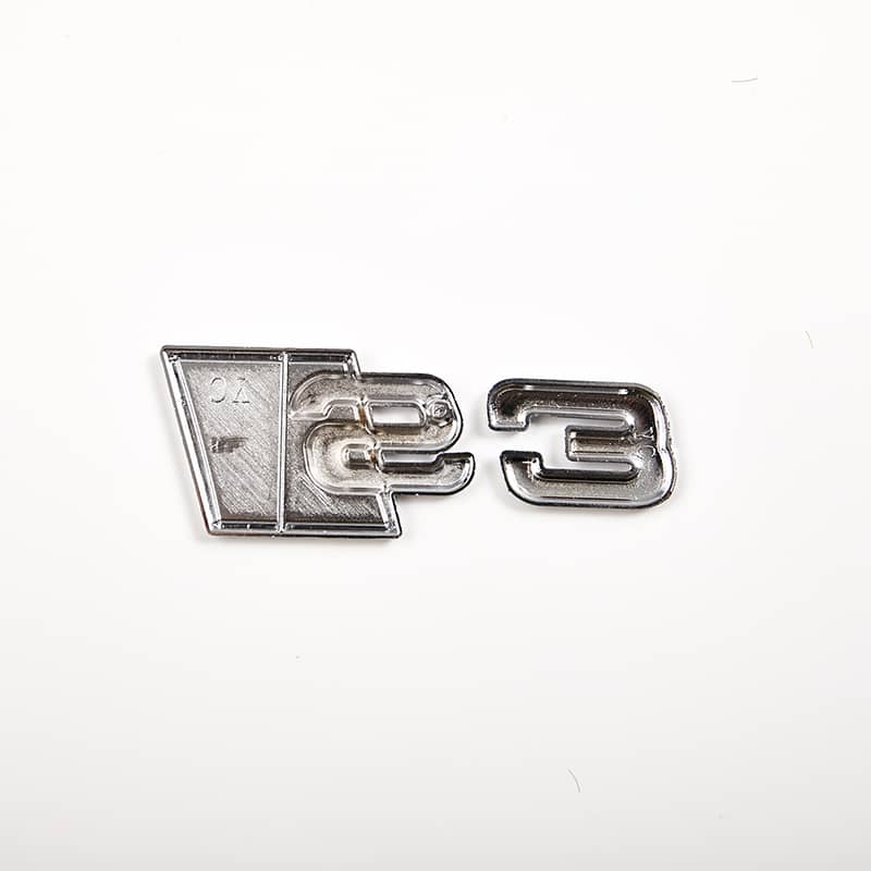Emblema Adhesivo RS7 para Maletero compatible con audi plateado - imagen 4
