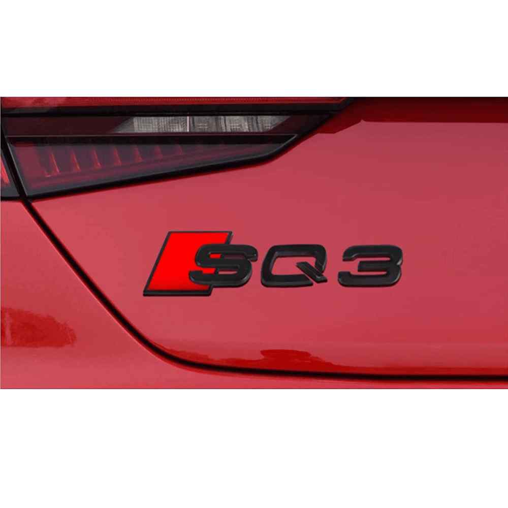 Emblema Adhesivo SQ3 para Maletero compatible con audi plateado - imagen 4