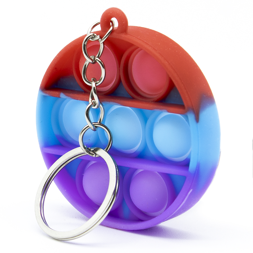 Fidget Toys Pop it llavero antiestres redondo multicolor - imagen 2