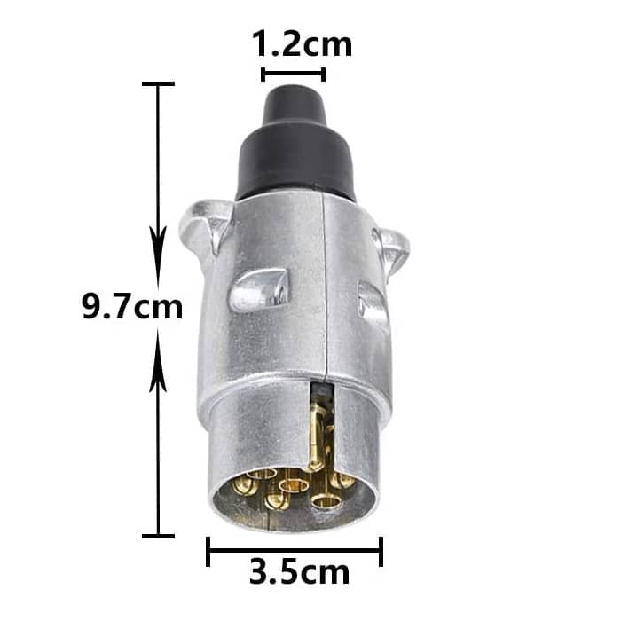 Enchufe de Remolque de 7 Pines 12V metalico - imagen 3