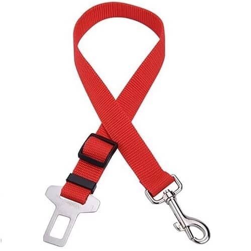 Cinturon De Seguridad Para Perros 75 Cm rojo