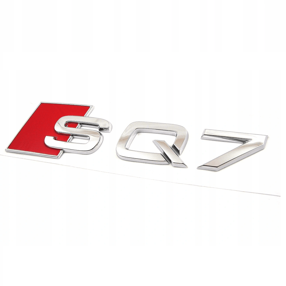 Emblema Adhesivo SQ7 para Maletero compatible con audi plateado - imagen 1