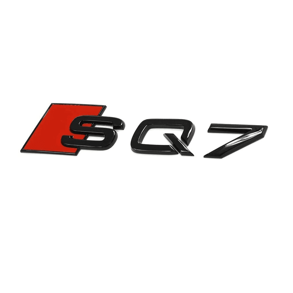 Emblema Adhesivo SQ7 para Maletero compatible con audi negro