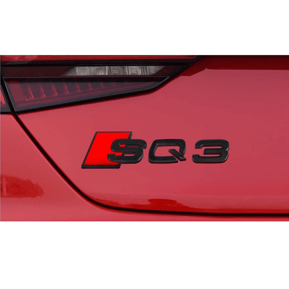Emblema Adhesivo SQ7 para Maletero compatible con audi negro - imagen 4