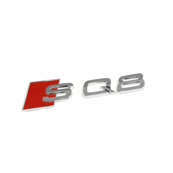 Emblema Adhesivo SQ8 para Maletero compatible con audi plateado - imagen 1