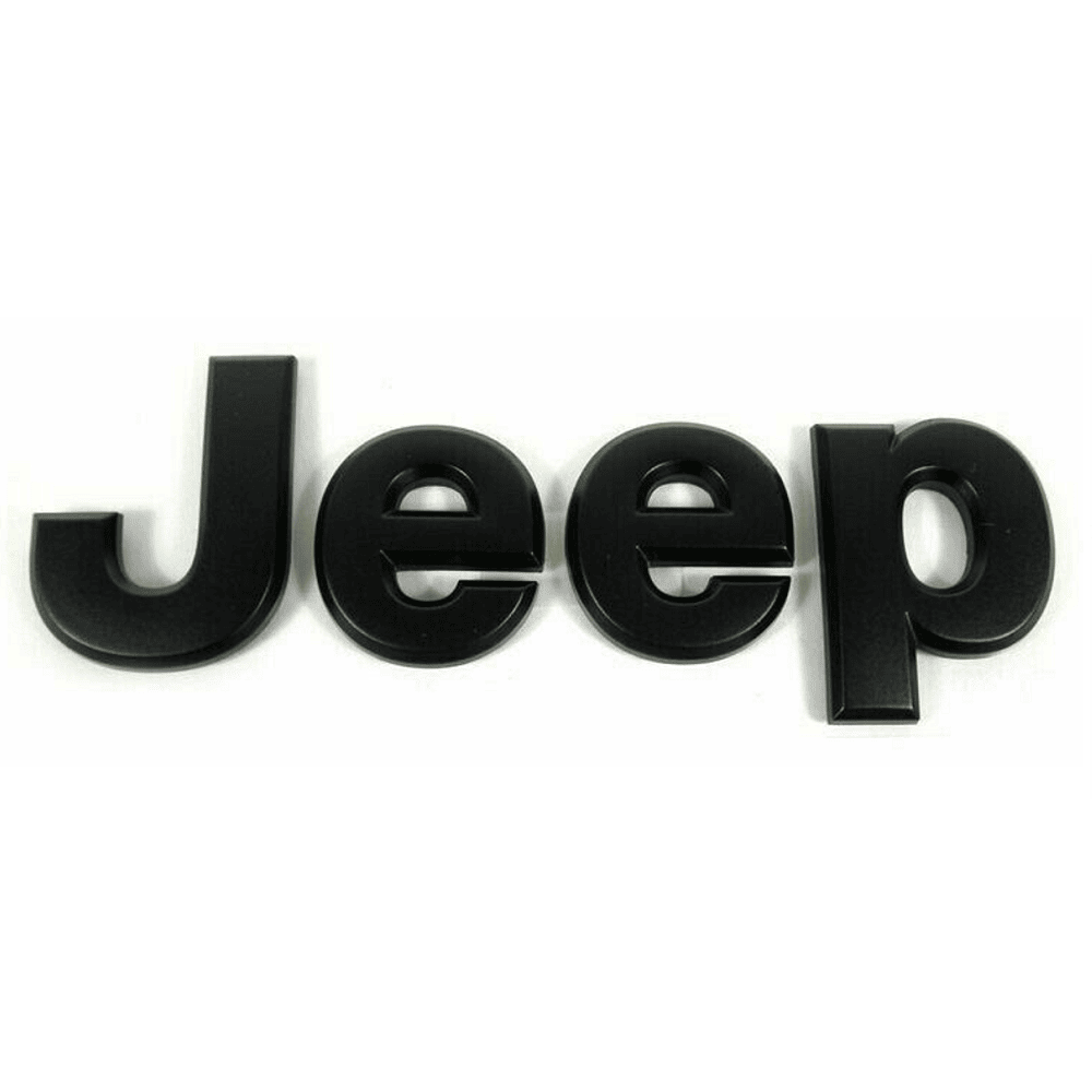 Emblema Adhesivo metal compatible con Jeep negro - imagen 1