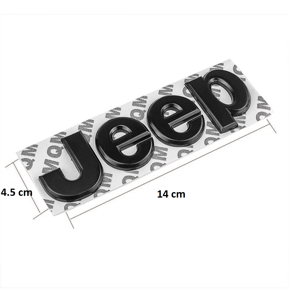Emblema Adhesivo metal compatible con Jeep negro - imagen 2