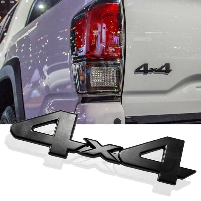 Emblema Adhesivo 4x4 metal negro - imagen 1