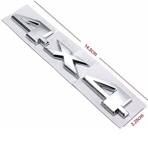 Emblema Adhesivo 4x4 metal negro - imagen 3