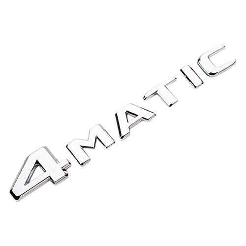 Emblema Adhesivo plastico 4Matic para maletero compatible con Mercedes plateado - imagen 1