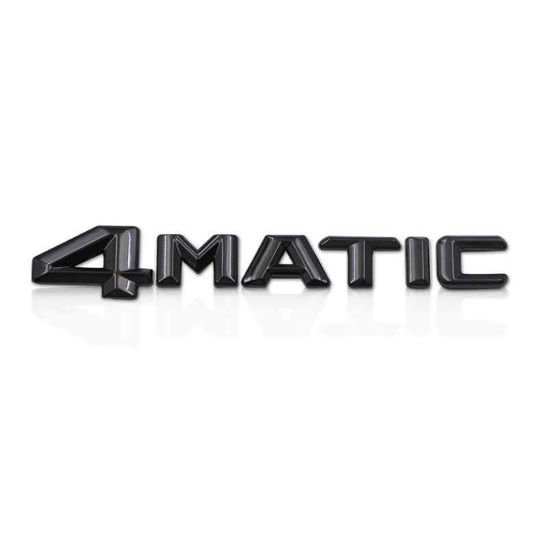 Emblema Adhesivo plastico 4Matic para maletero compatible con Mercedes negro - imagen 1