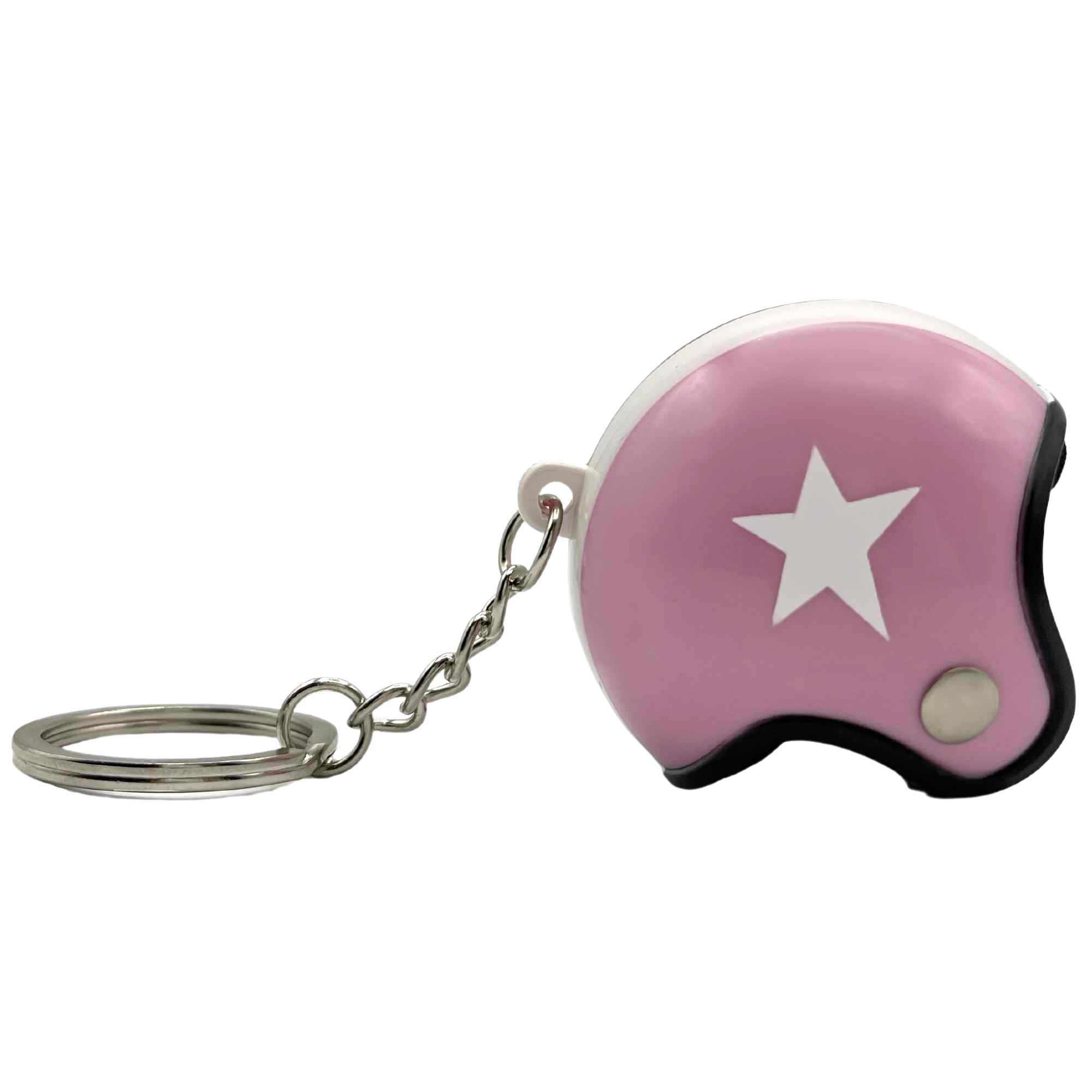 Llavero casco de moto colgante rosa - imagen 2