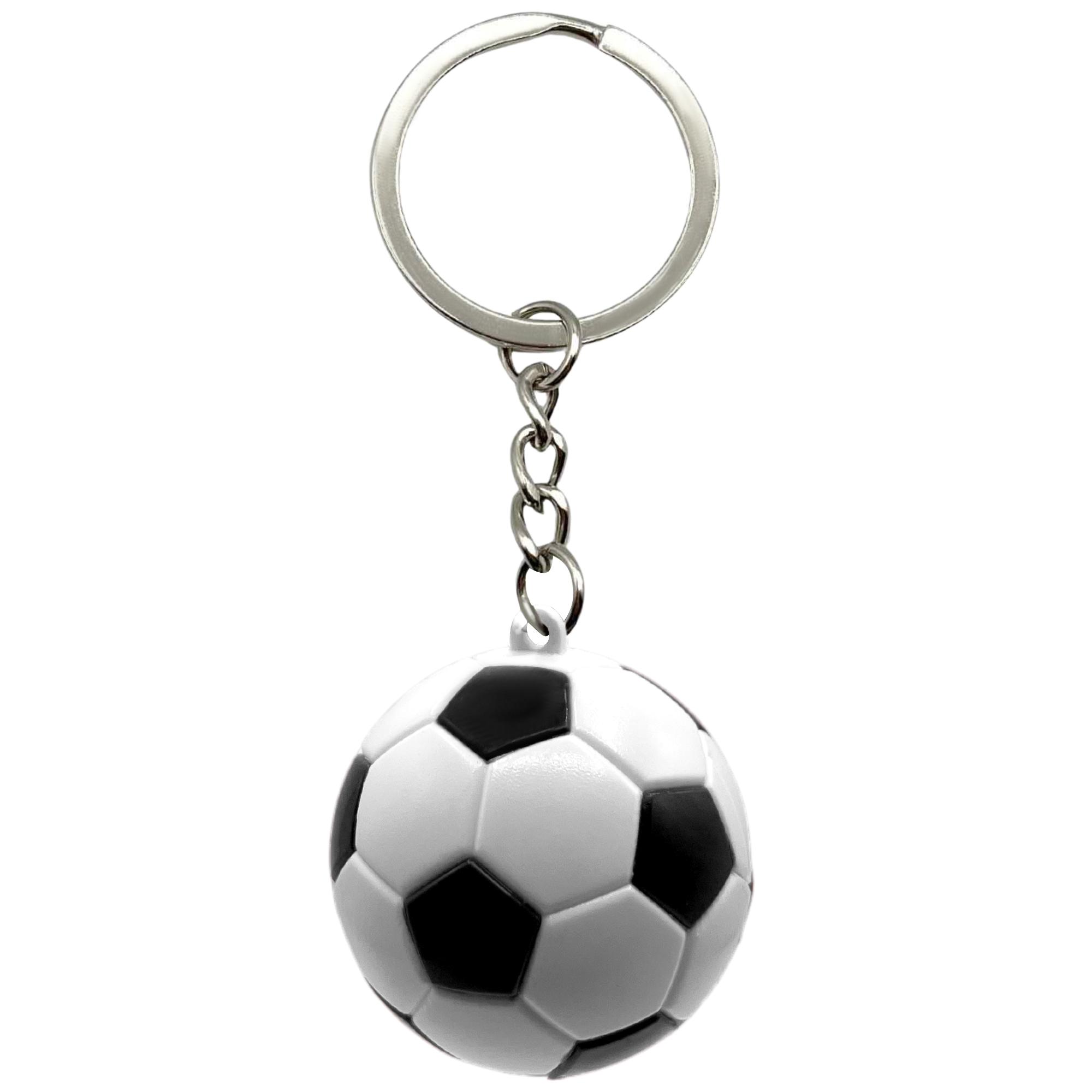 Llavero plastico en forma de pelota futbol