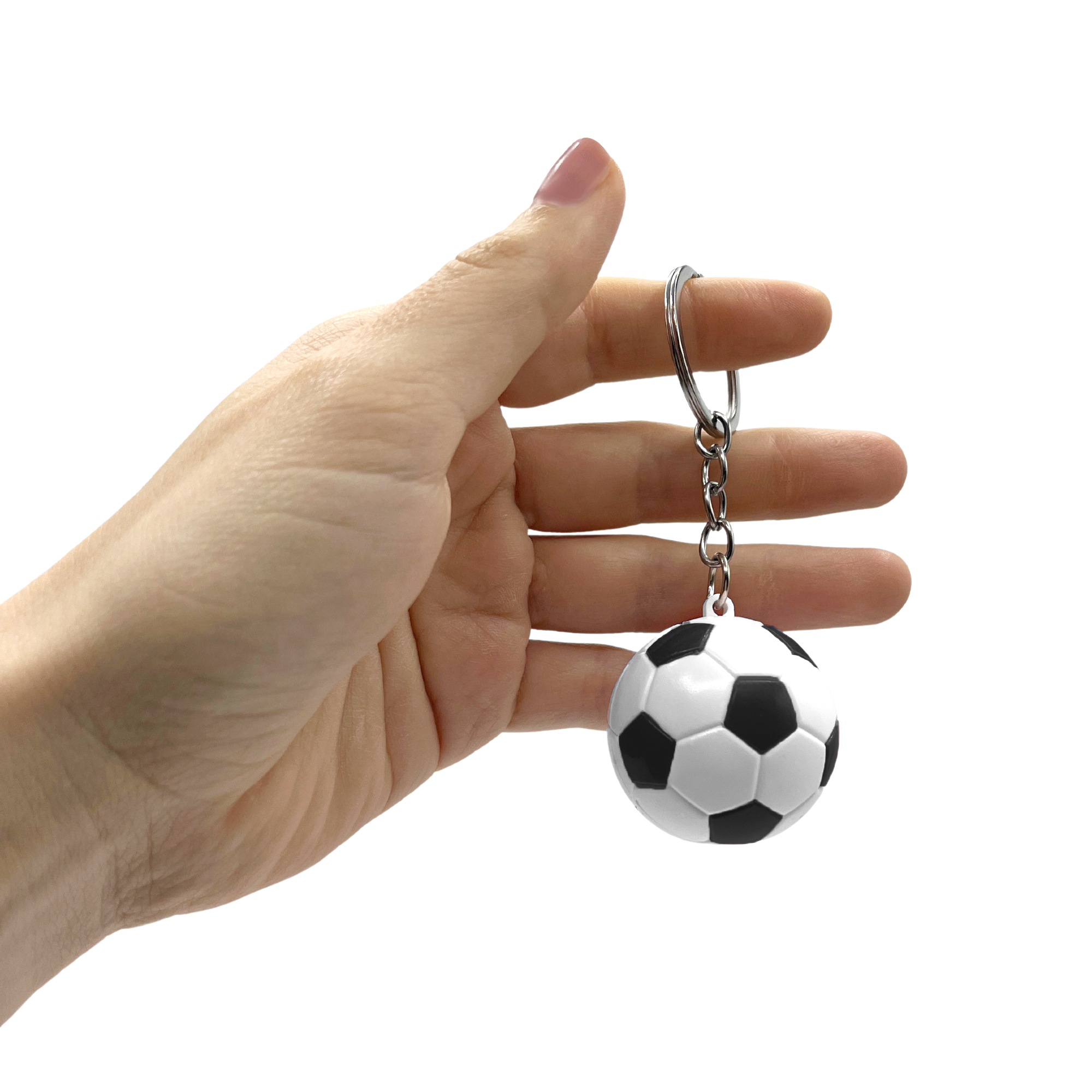 Llavero plastico en forma de pelota futbol - imagen 2