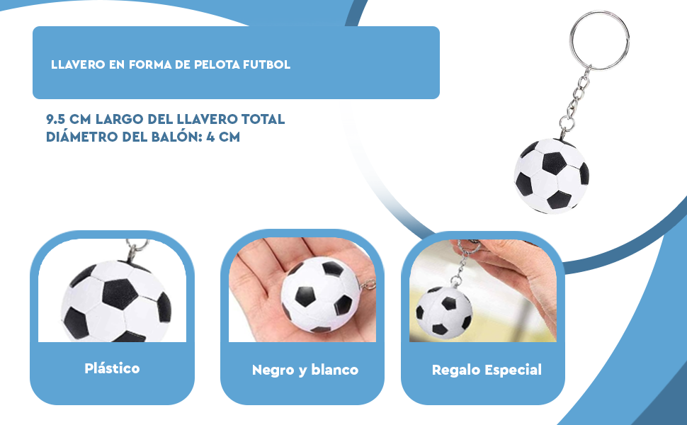 Banner - Llavero plastico en forma de pelota futbol