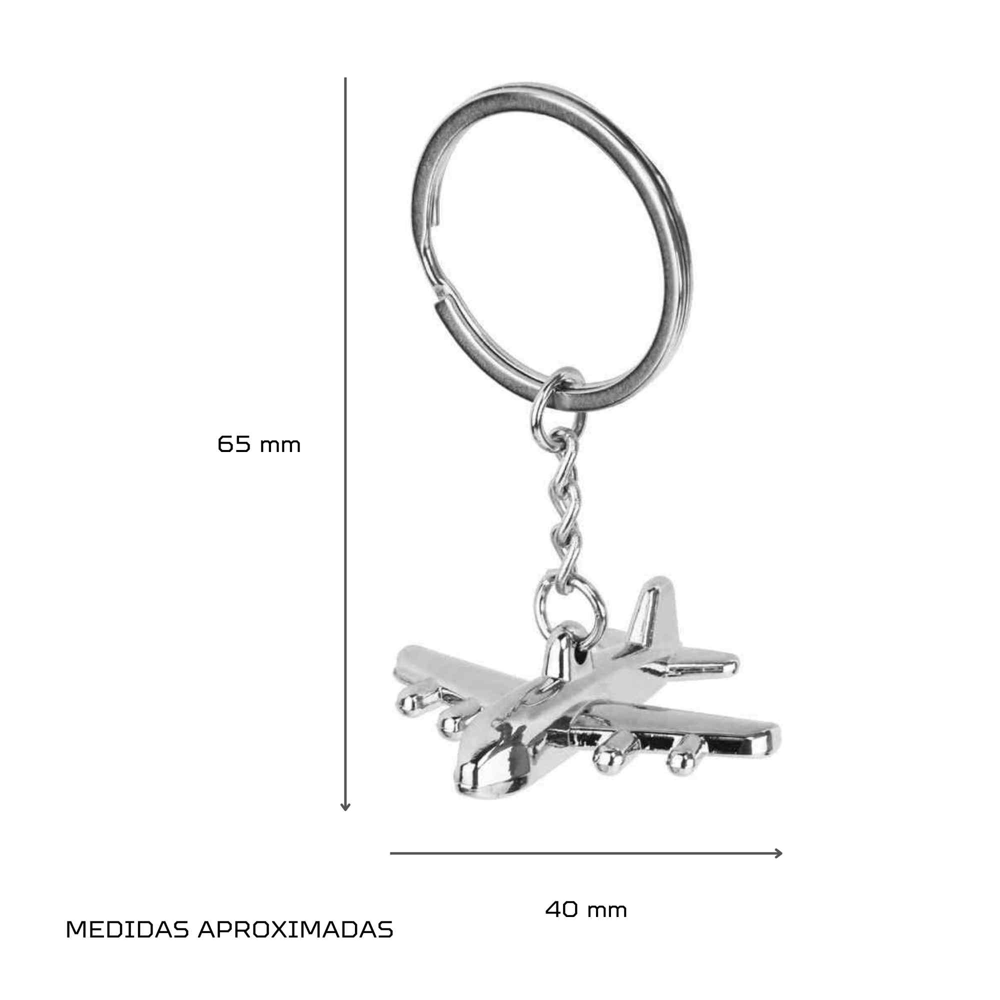 Llavero metalico en forma de avion - imagen 4