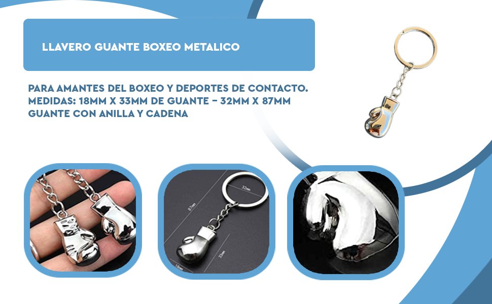 Banner - Llavero guante boxeo metalico