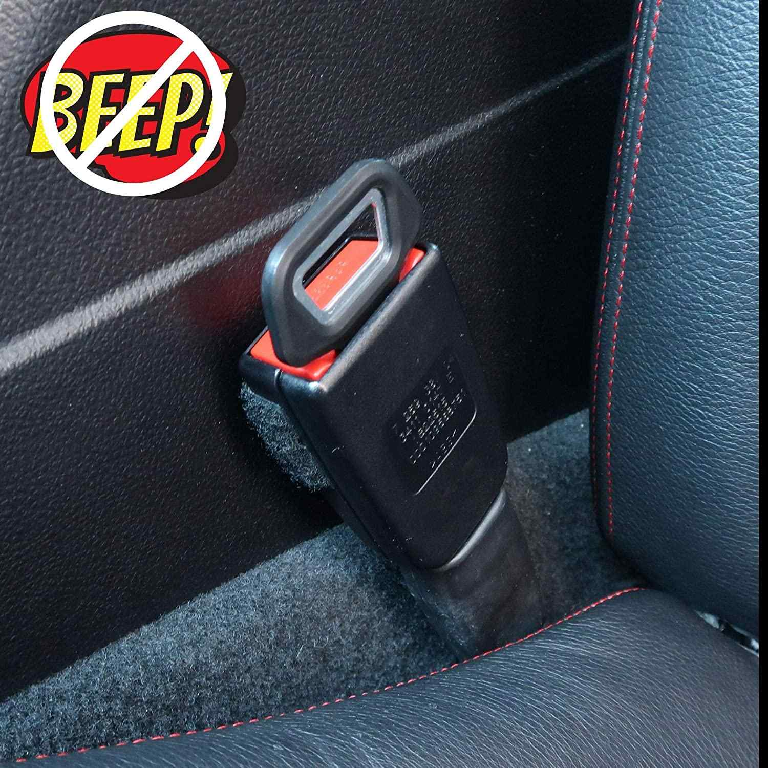 Hebilla de cinturon de seguridad de coche anti alarma negro - imagen 2