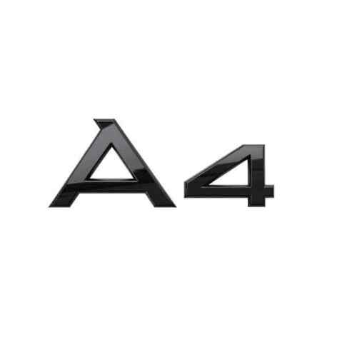 Emblema Adhesivo A4 para Maletero compatible con audi negro - imagen 1