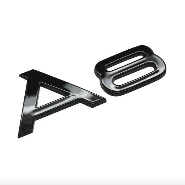Emblema Adhesivo A8 para Maletero compatible con audi negro - imagen 1