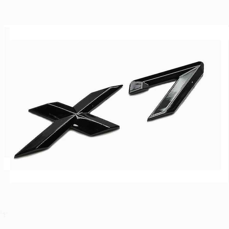 Emblema Adhesivo X7 para Maletero compatible con BMW negro - imagen 1