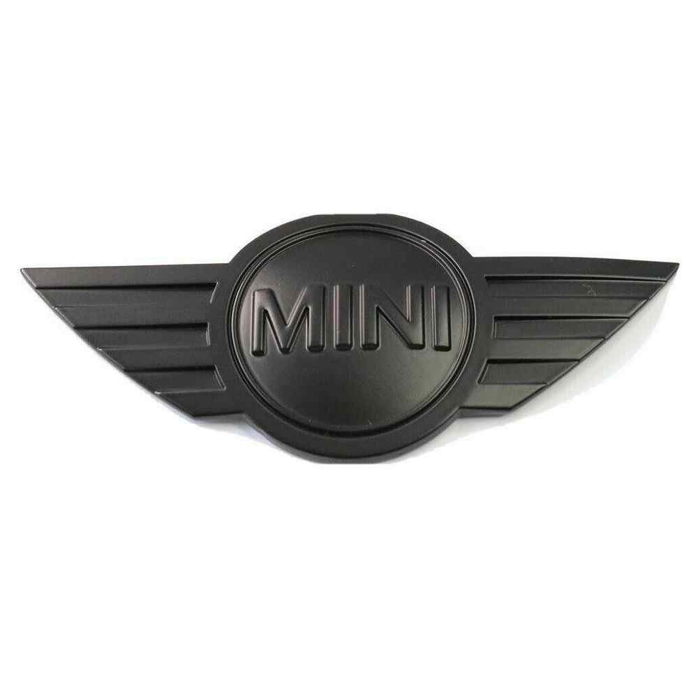Emblema Adhesivo para capo o maletero compatible con mini negro