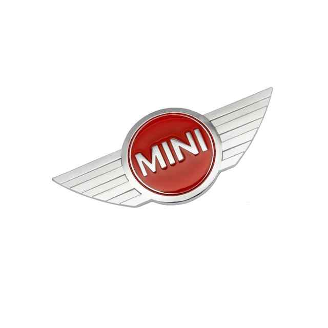 Emblema Adhesivo para capo o maletero compatible con mini rojo