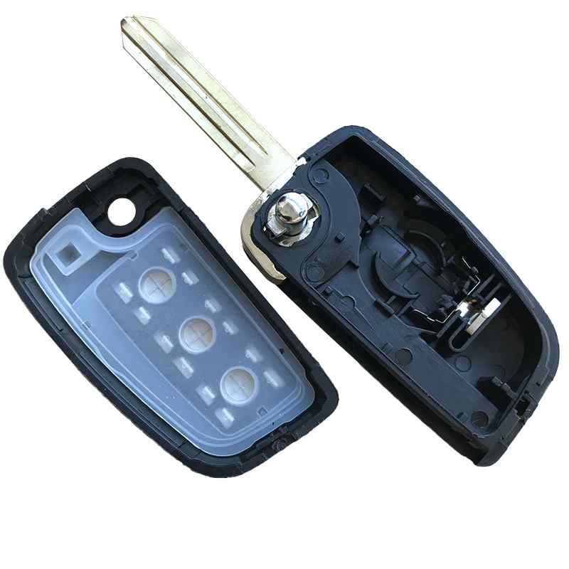 Carcasa mando llave de coche 3 botones compatible con Nissan negro - imagen 2