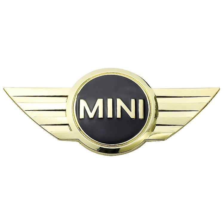 Emblema Adhesivo para capo o maletero compatible con mini dorado