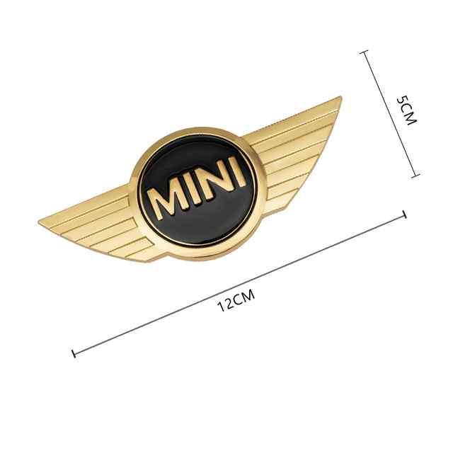 Emblema Adhesivo para capo o maletero compatible con mini dorado - imagen 2