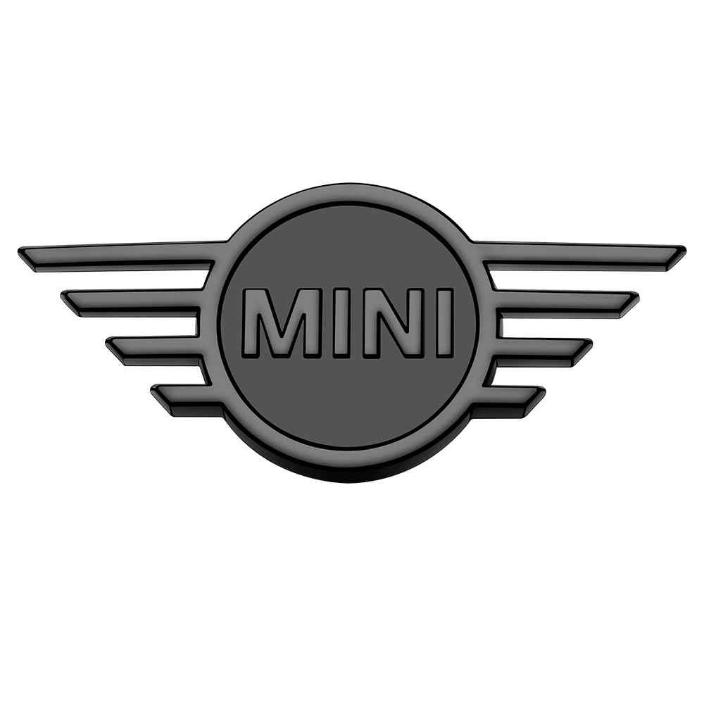 Emblema Adhesivo para trasero compatible con mini cooper negro - imagen 2