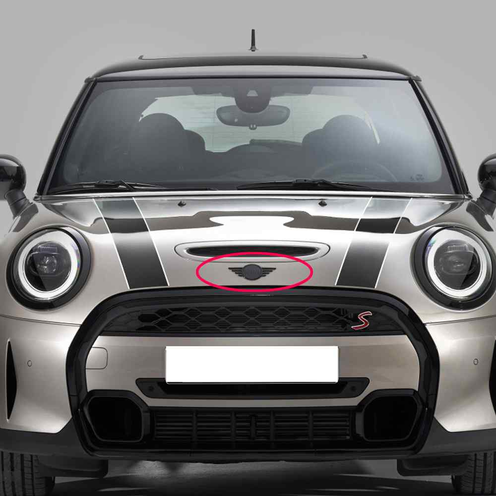 Emblema Adhesivo para capo compatible con mini cooper negro - imagen 4