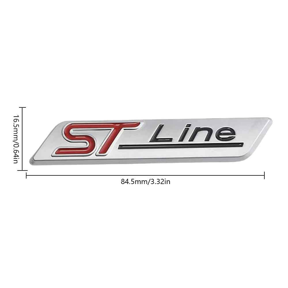 Emblema Adhesivo metálico ST Line plateado compatible con Ford - imagen 3