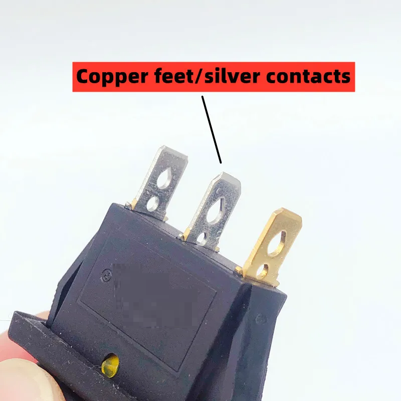 Interruptor basculante ON-OFF SPST 3 vias impermeable led Rojo 20 A - imagen 6