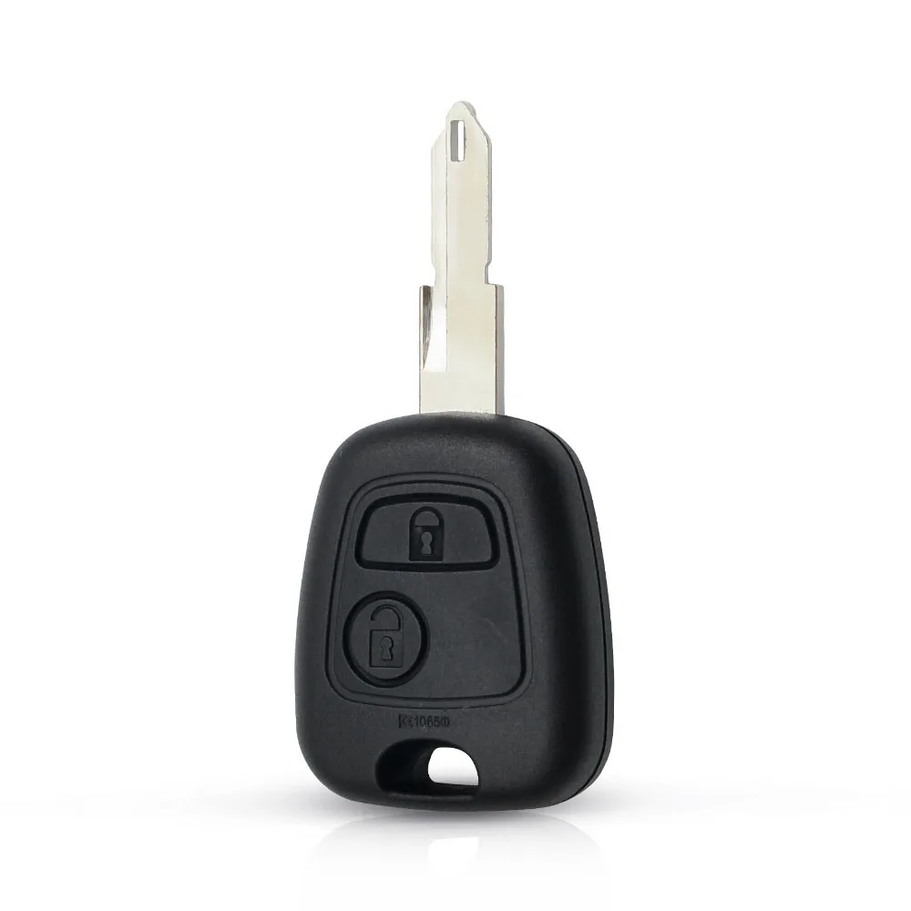 Carcasa mando llave de coche 2 botones compatible con Peugeot negro - imagen 4