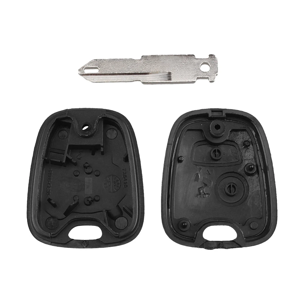 Carcasa mando llave de coche 2 botones compatible con Peugeot negro - imagen 5
