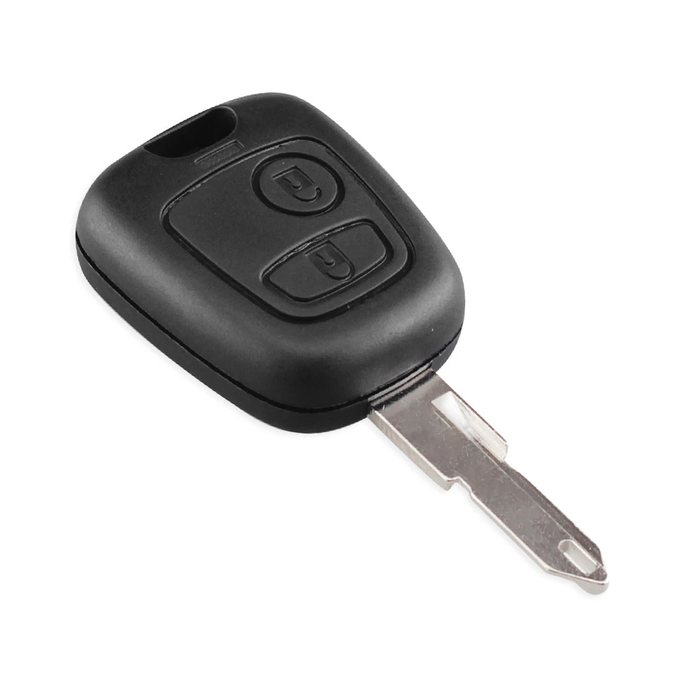 Carcasa mando llave de coche 2 botones compatible con Peugeot negro - imagen 6