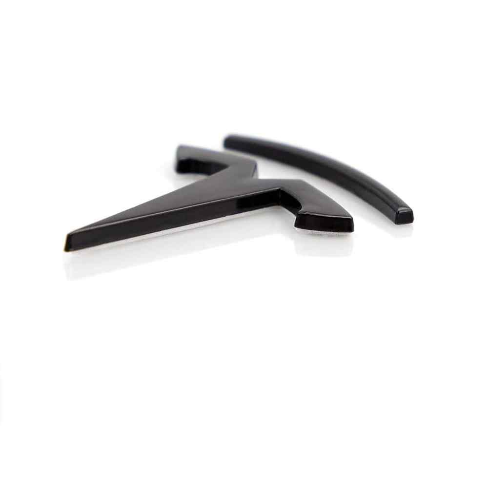 Emblema Adhesivo para capo compatible con Tesla negro mate - imagen 2