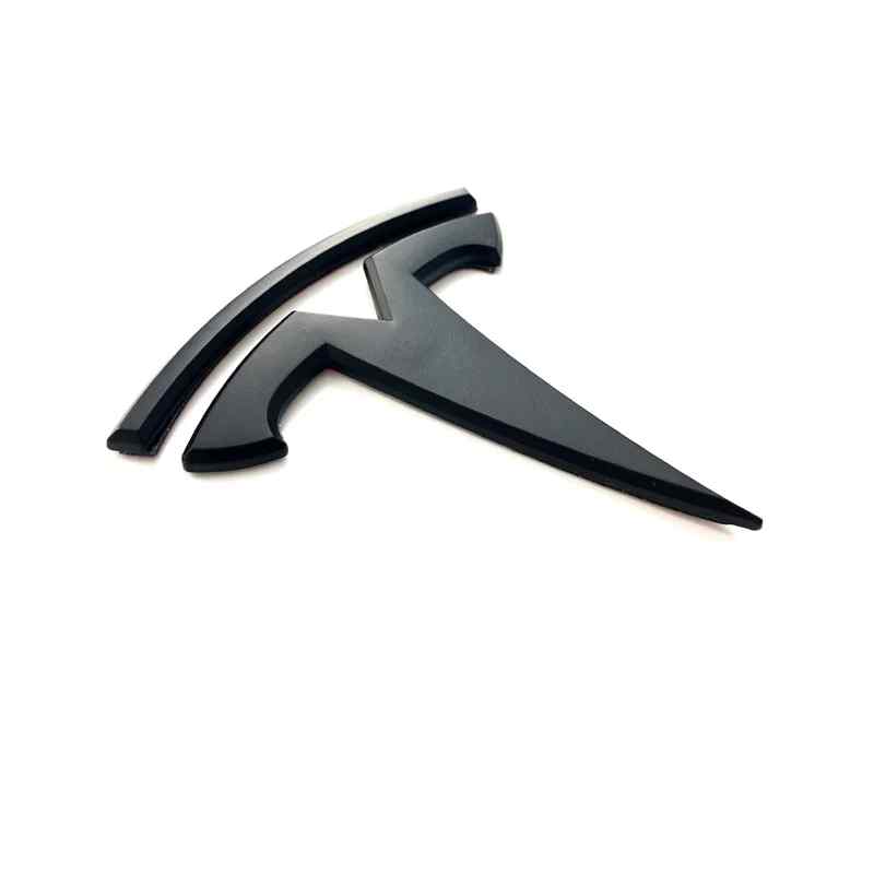 Emblema Adhesivo para trasero compatible con Tesla negro mate - imagen 3