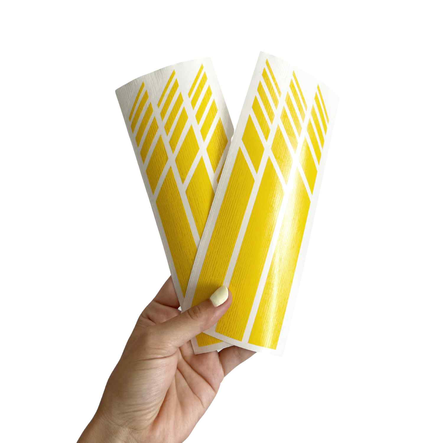 Pegatina espejo retrovisor coche diseño rayas (6 uds) amarillo - imagen 4