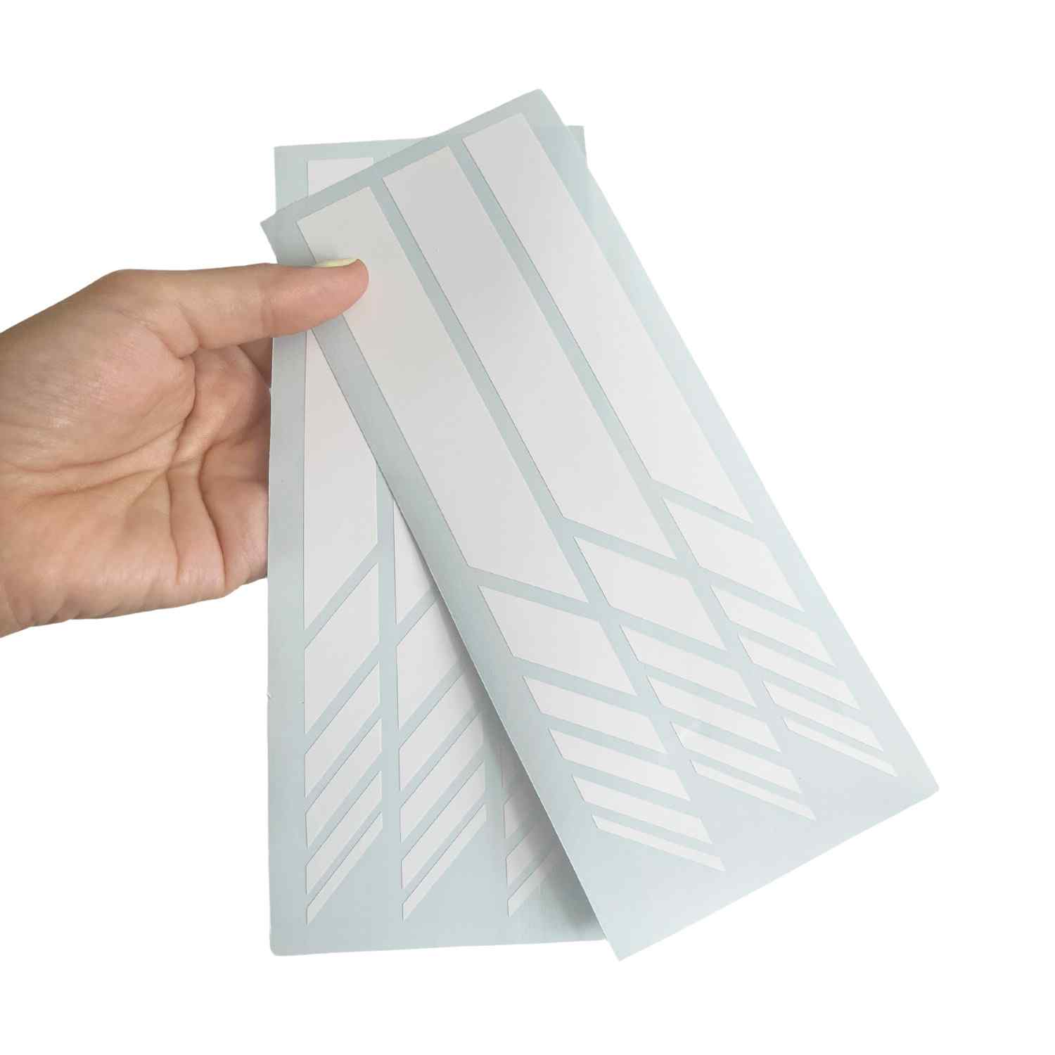Pegatina espejo retrovisor coche diseño rayas (6 uds) blanco - imagen 4