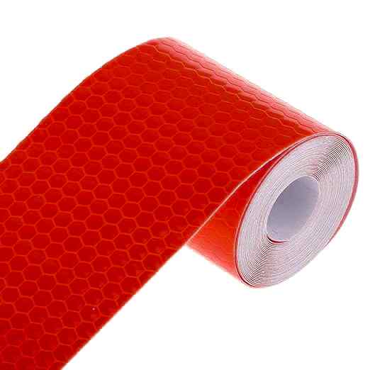 Cinta reflectante adhesiva de alta Intensidad PVC 3 metros x 5 cm rojo - imagen 2