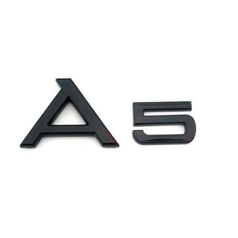 Emblema Adhesivo A5 para Maletero compatible con audi nergro - imagen 1