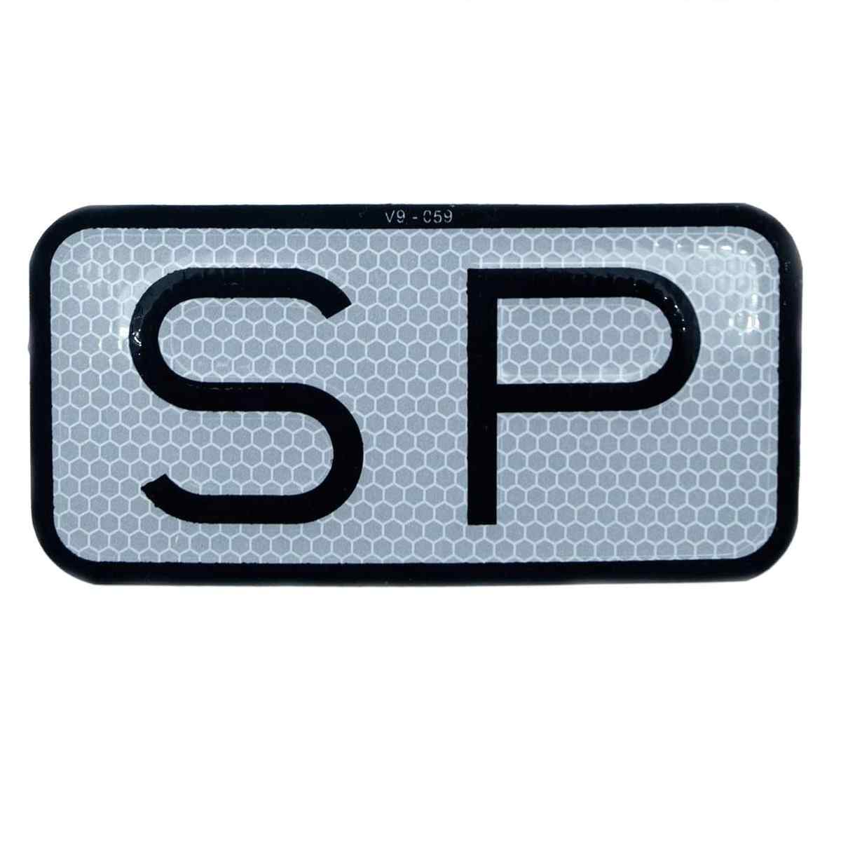 Placa SP V9 Servicio Público Homologada Reflectante 225 x 120 mm