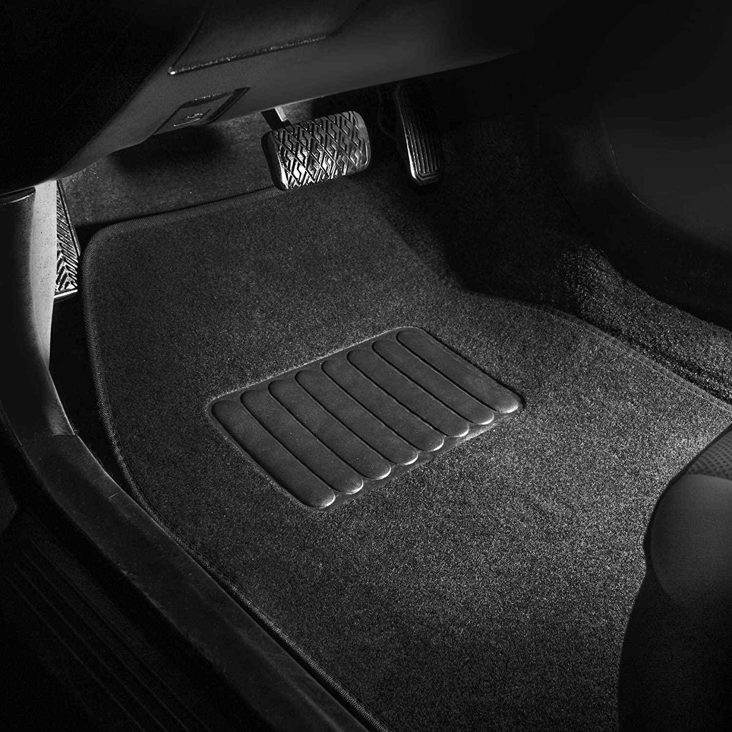 Juego Alfombrillas de moqueta Universales para Coche Negro - imagen 3