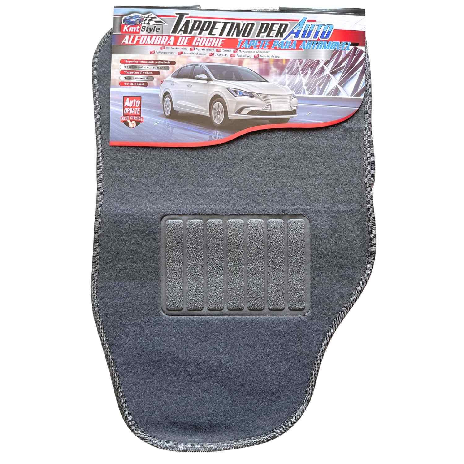 Juego Alfombrillas de moqueta Universales para Coche gris - imagen 2