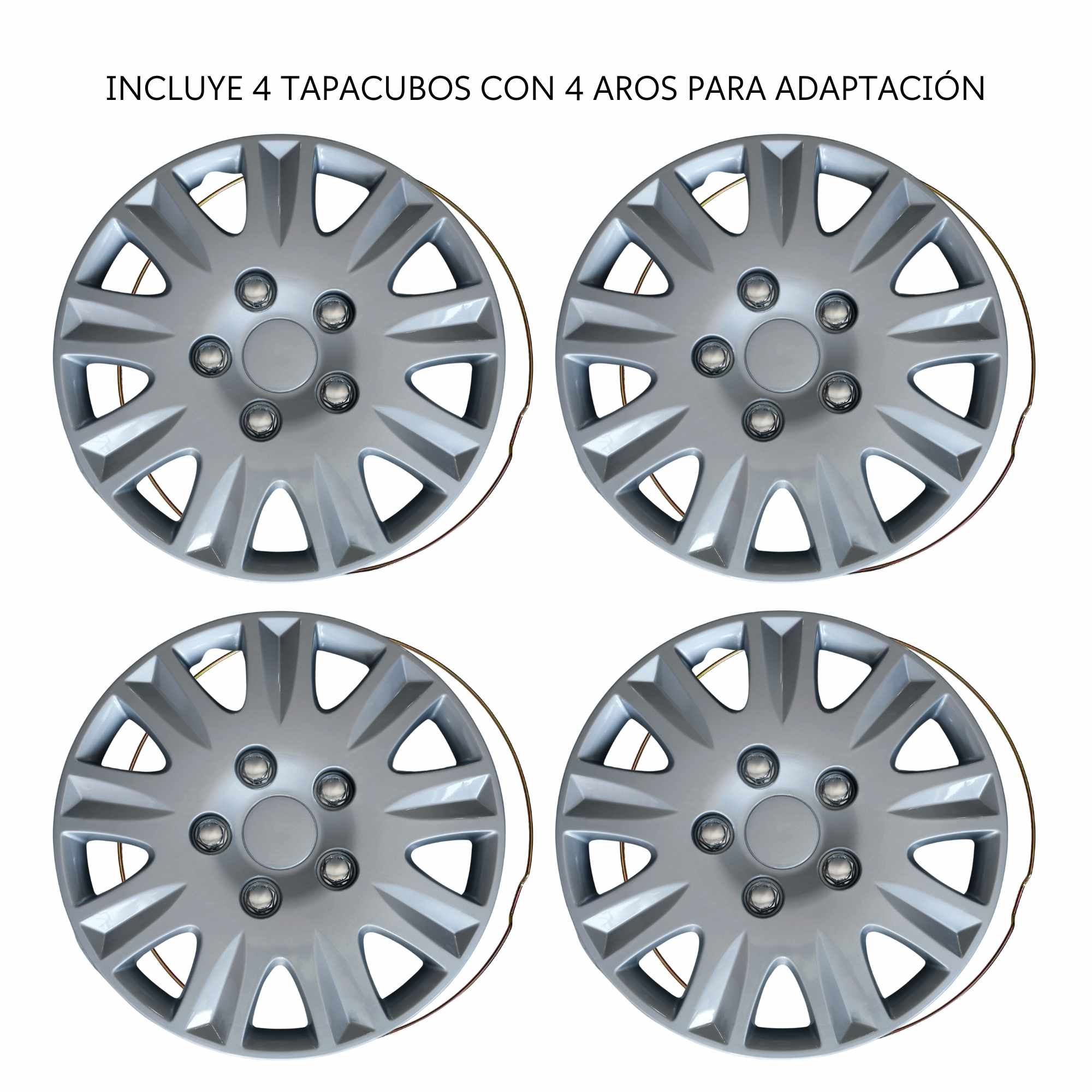 Tapacubos universales 15 pulgadas diseño Menorca ABS Resistente (4 uds) - imagen 3