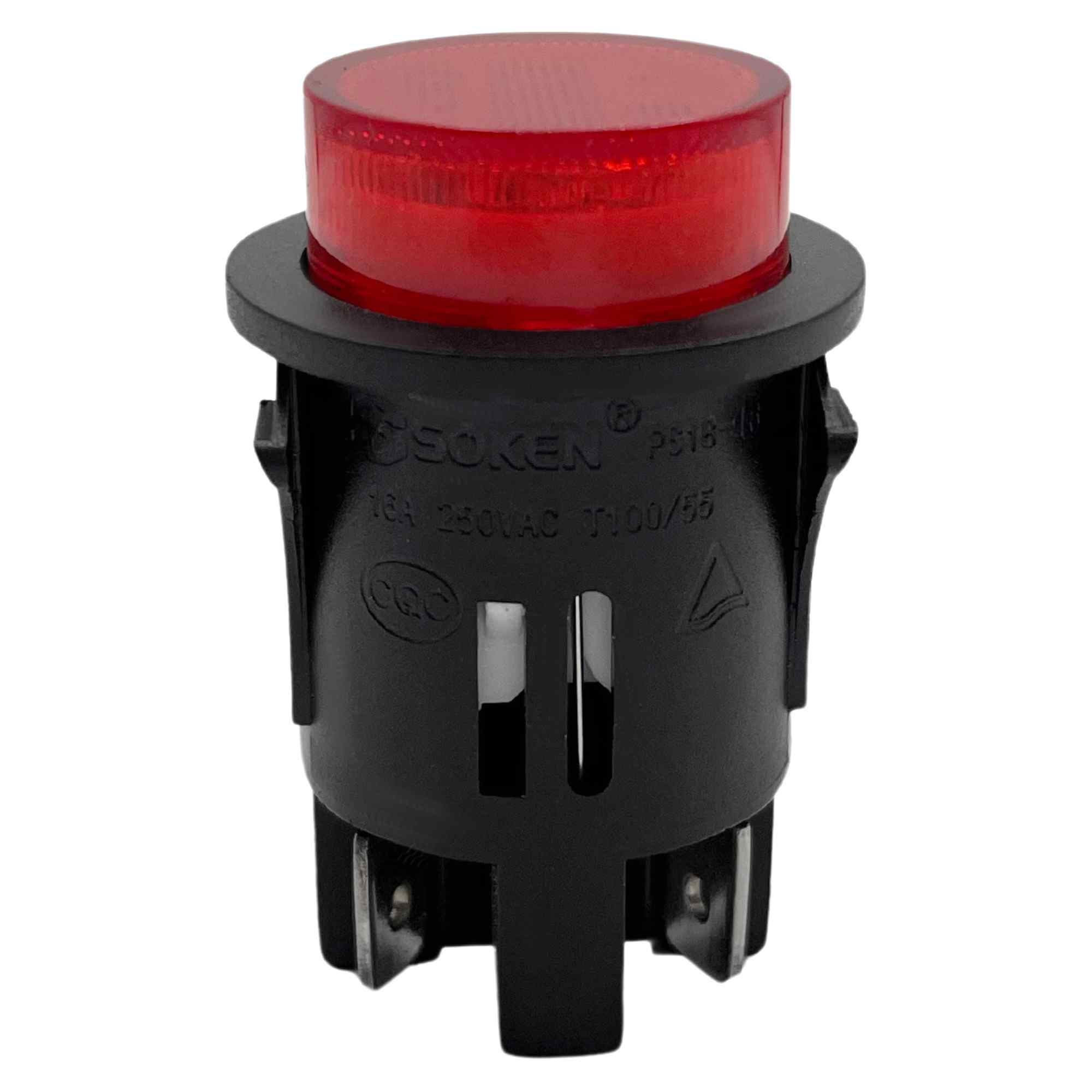 Interruptor de Botón Pulsador DPST 16 A redondo 25 mm LED - imagen 4