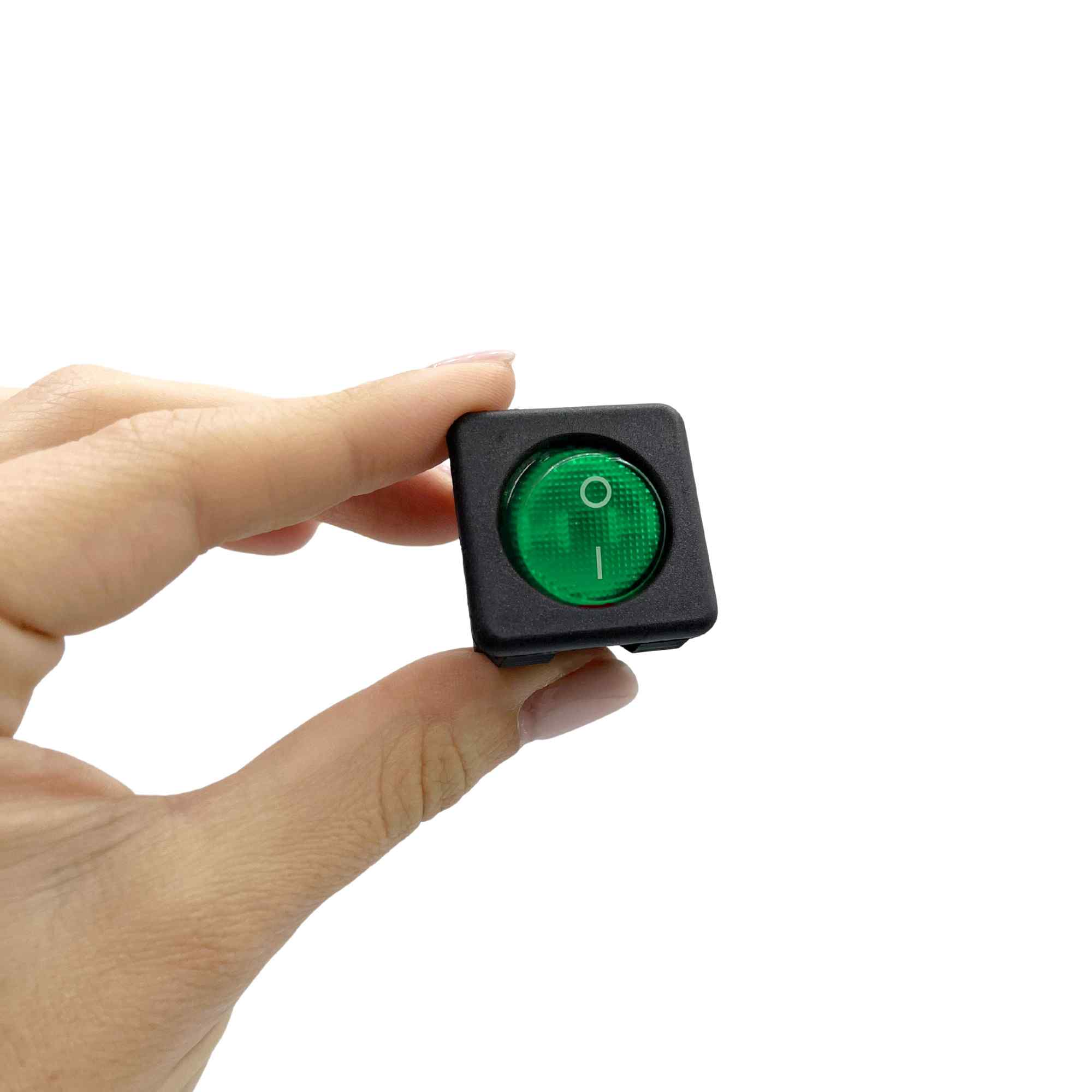Interruptor basculante cuadrado DPST RK1-05 LED Verde 16A 250V AC - imagen 6