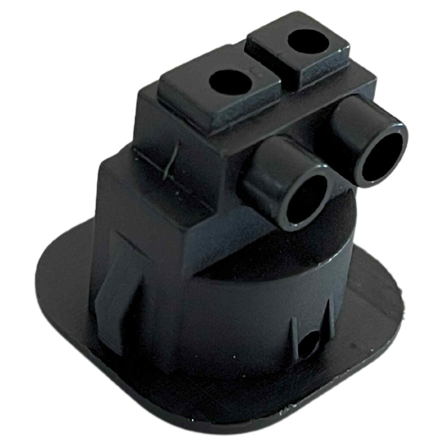 Interruptor basculante unipolar redondo para empotrar negro 6A - imagen 3